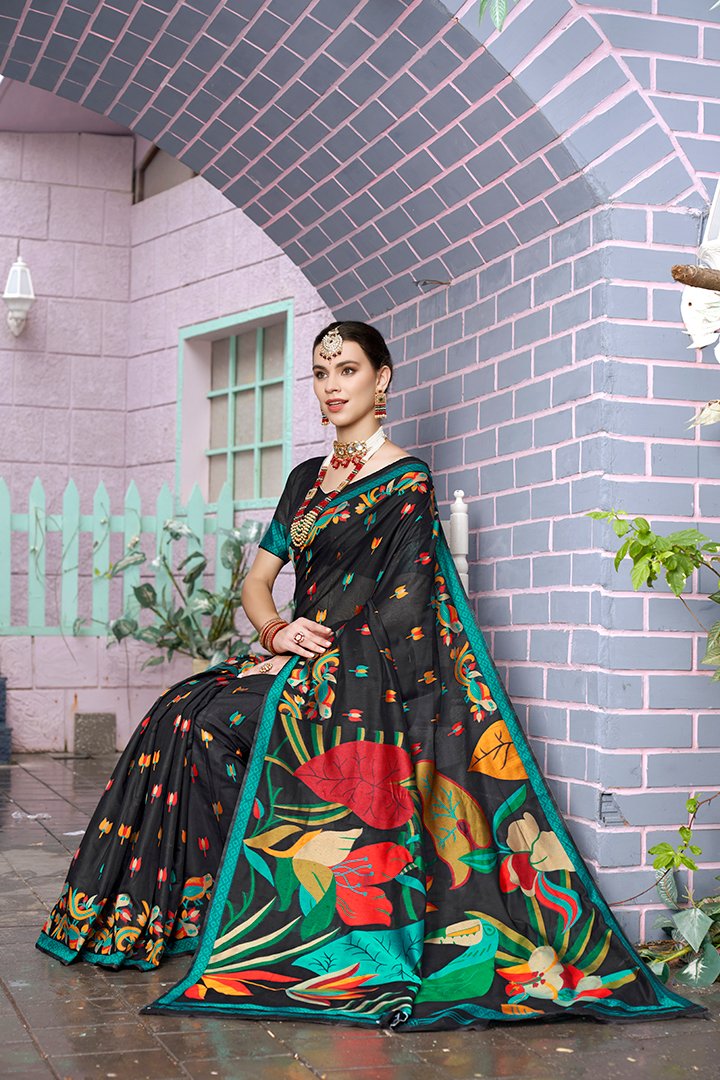 Buy online Women's Banarasi Saree With Blouse from ethnic wear for Women by  Panchaamrit for ₹899 at 85% off | 2024 Limeroad.com