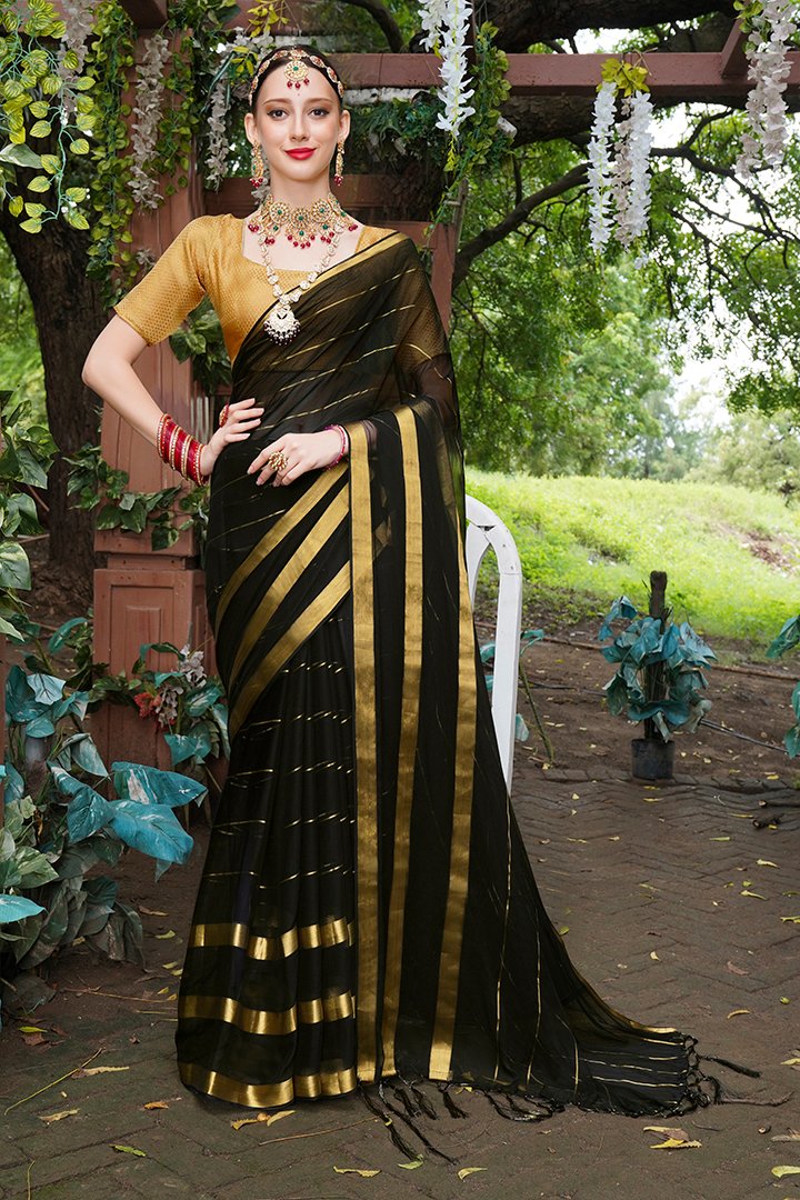 Jade Black Designer Sona Rupa Zari Woven Soft Silk Saree | TST | The Silk  Trend